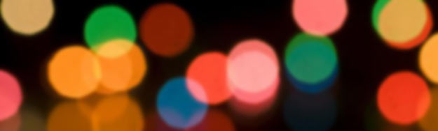 Defocused bokeh lights