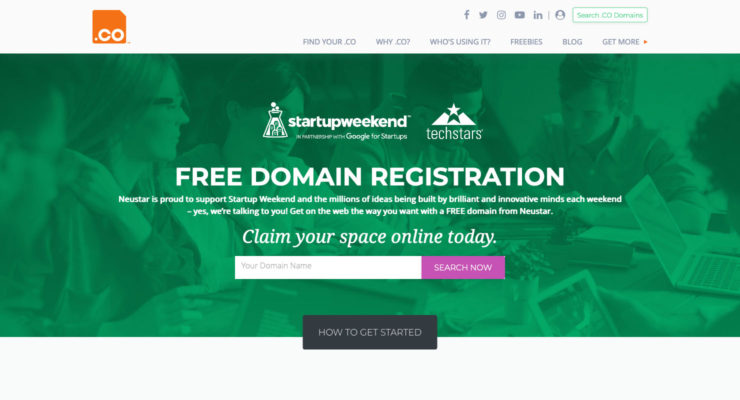 Startup Weekend Free Domain
