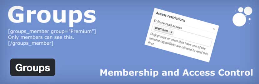 Groups WordPress plugin