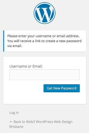 Forgotten WordPress password