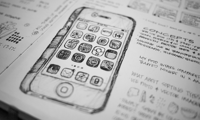 Sketch of iPhone