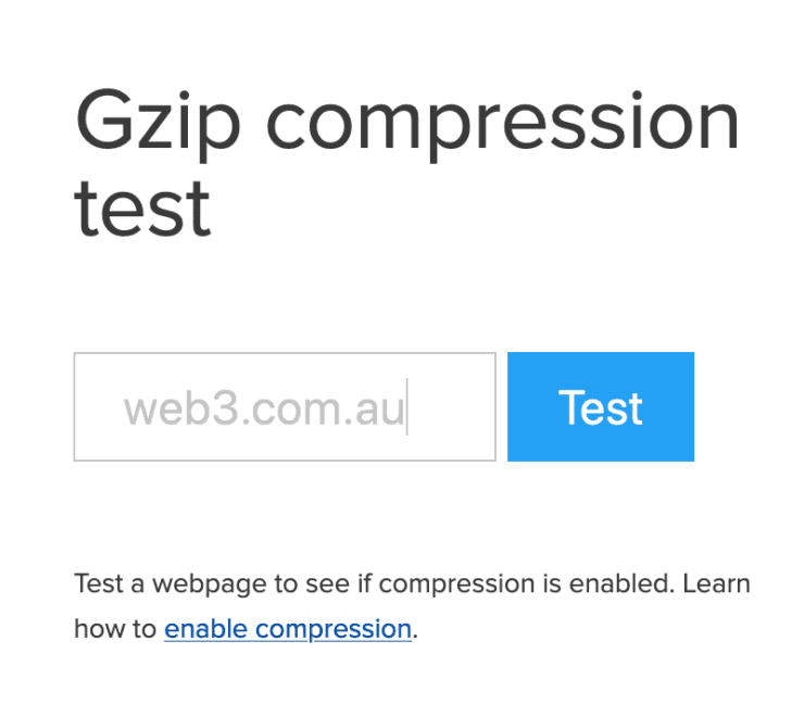 gzip test is a tool used to test if your site is correctly gzipped.