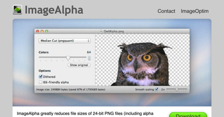 Image Alpha Homepage