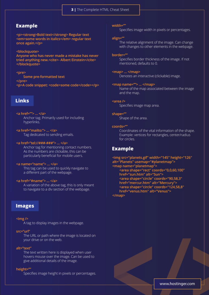 The Complete HTML Cheat Sheet - Links