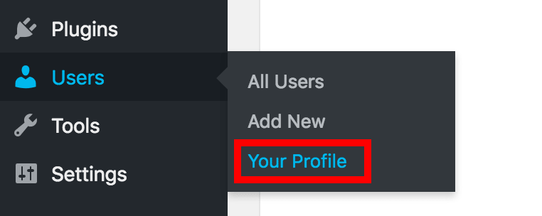 User Profile Admin Sidebar