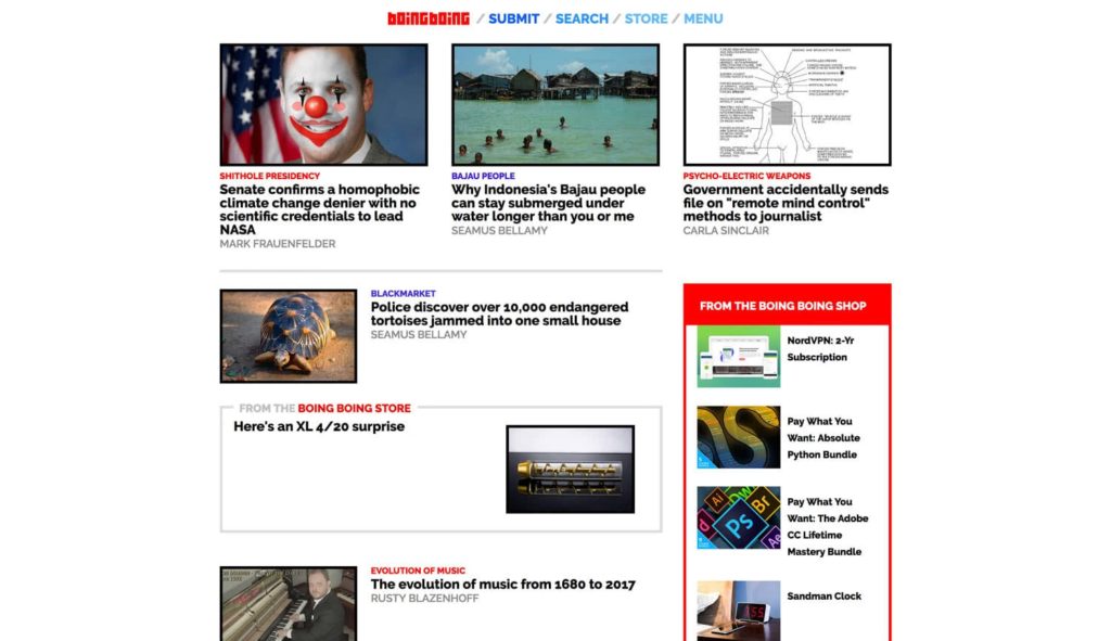 Boing Boing Website