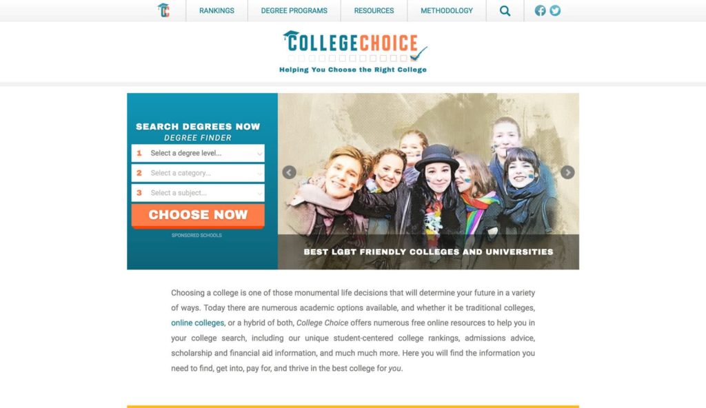 College Choice Website