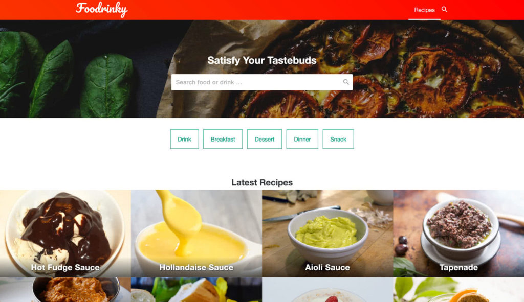 Foodrinky Website
