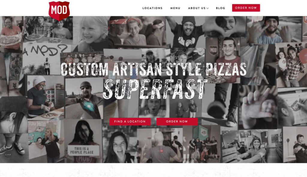 MOD Pizza Website