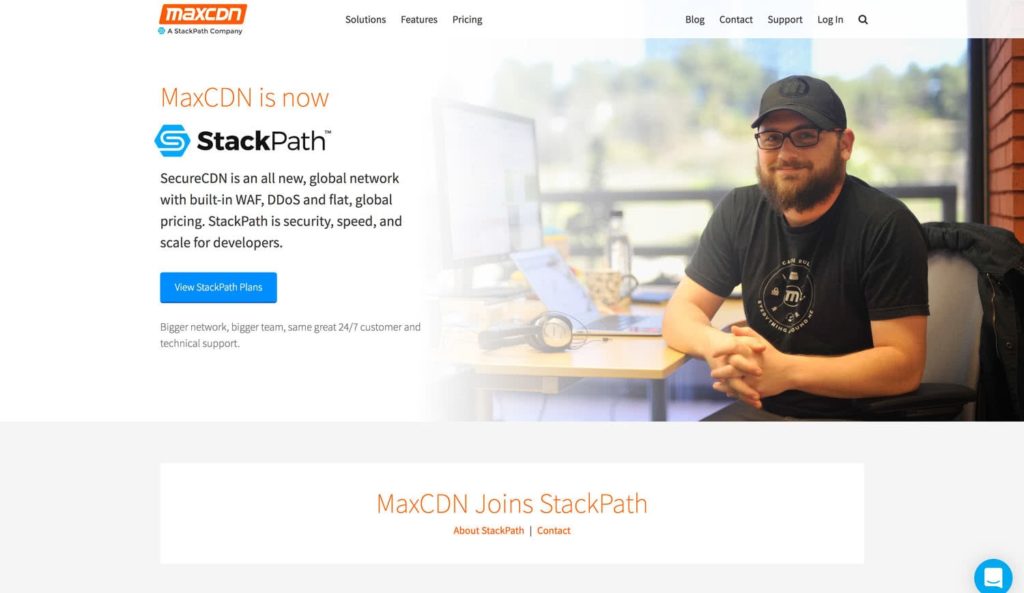 MaxCDN Website