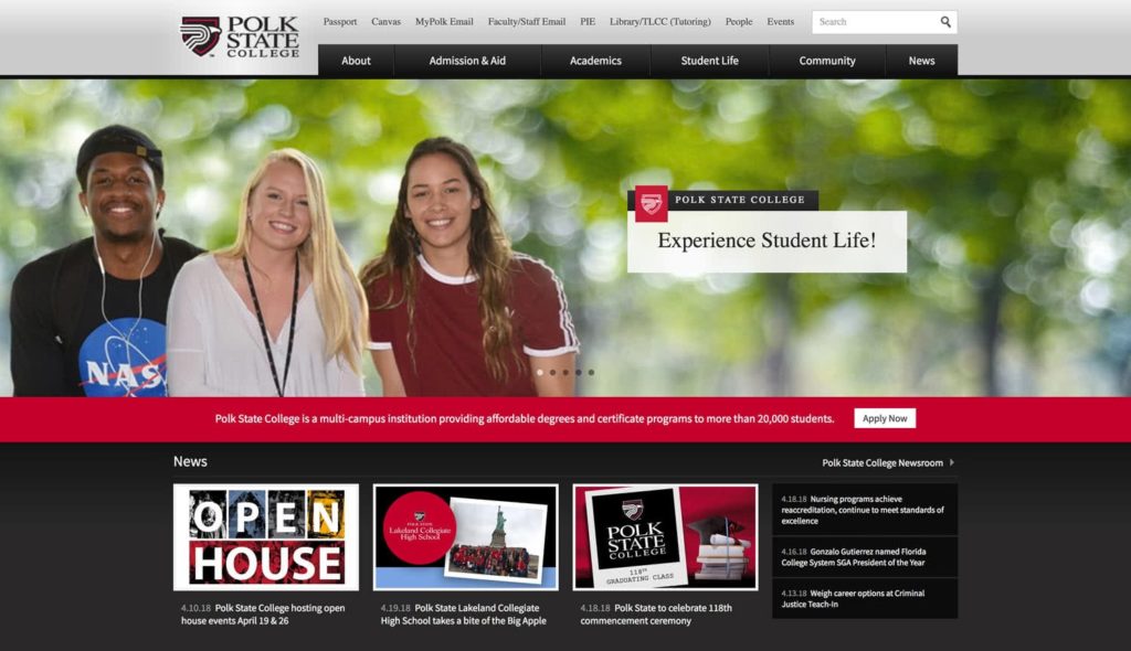 Polk State College Website