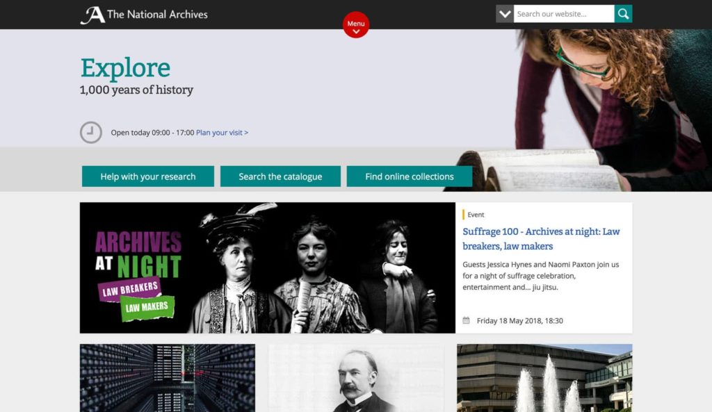 The National Archives Website