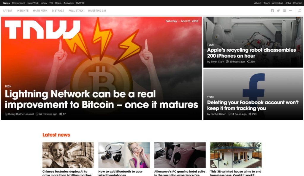 The Next Web Website