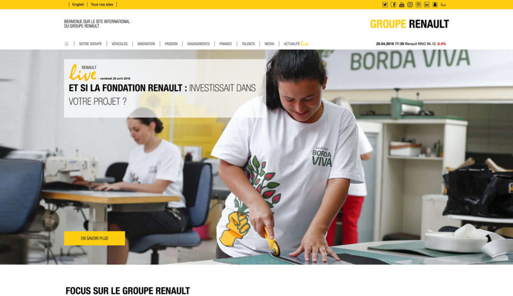 The Renault Group Website