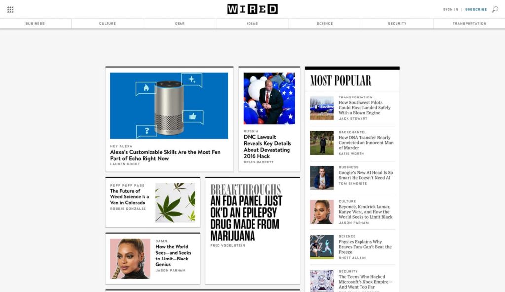 Wired Website