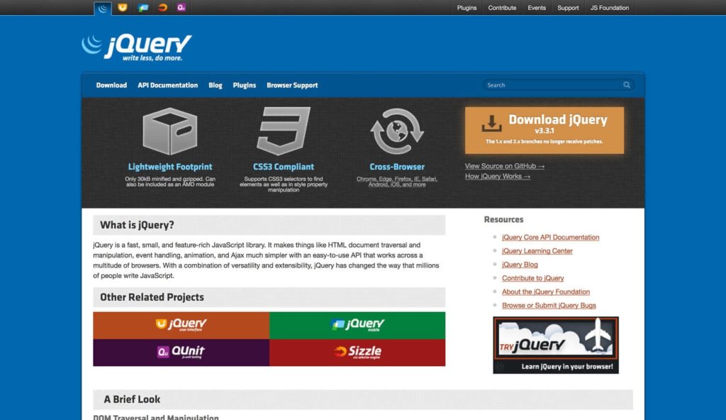 jQuery Website