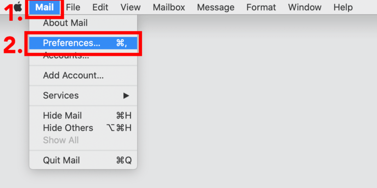 Mac Mail - Preferences