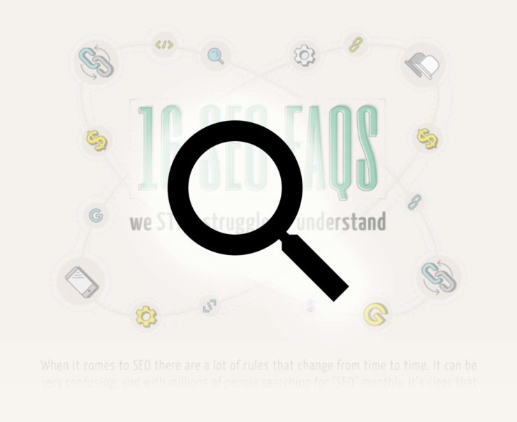 View the full size SEO FAQs infographic