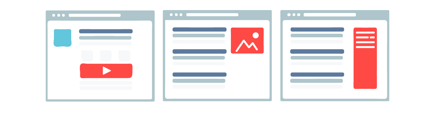 Google Display Network can display ads on websites in various formats including video, image and text. 